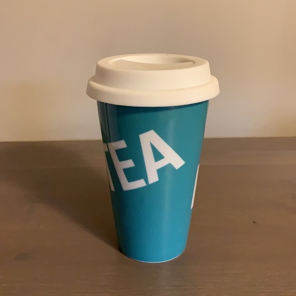 🆕 David’s Tea Ceramic To-Go Mug with Silicone Lid - Picture 5 of 7